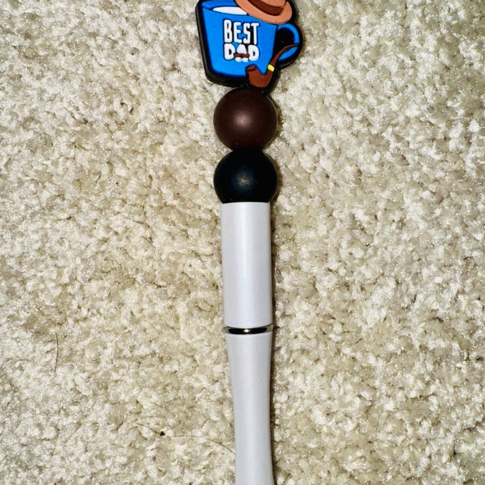 Best Dad Pen with Brown and Black Accents